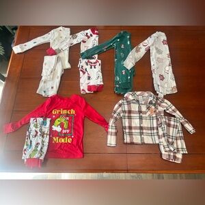 Carter's Festive Kids Pajama Set - Red, Green, Plaid